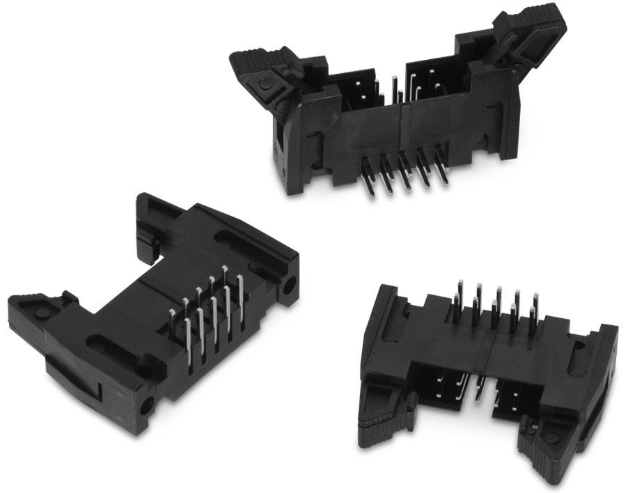 WRBHD 2.54 mm Male Angled Box Header with short lever